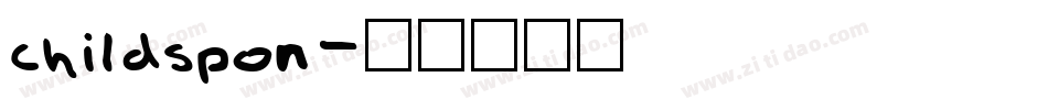 childspon字体转换
