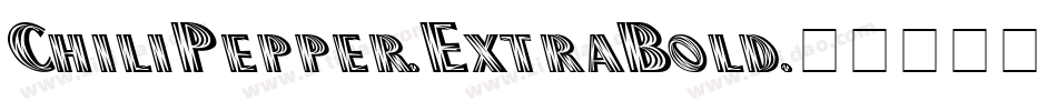 ChiliPepper-ExtraBold字体转换
