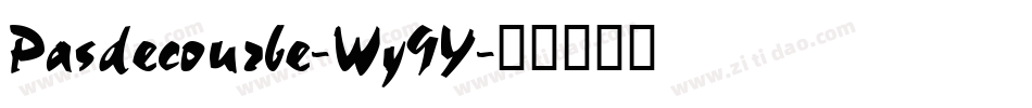Pasdecourbe-Wy9Y字体转换