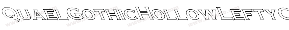 QuaelGothicHollowLeftyCondensed字体转换