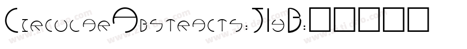 CircularAbstracts-J1yB字体转换
