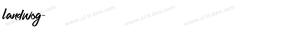 landwog字体转换
