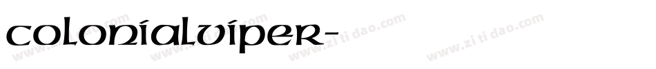 ColonialViper字体转换