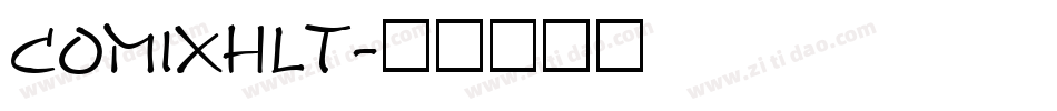 COMIXHLT字体转换