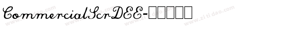 CommercialScrDEE字体转换