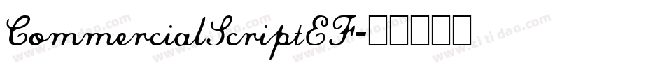 CommercialScriptEF字体转换
