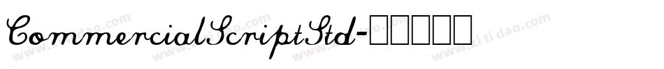 CommercialScriptStd字体转换