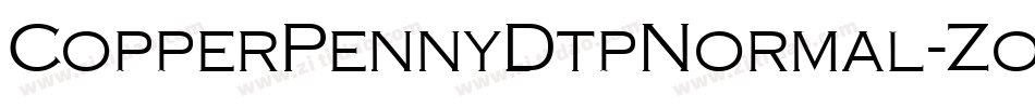CopperPennyDtpNormal-Zo7Z字体转换