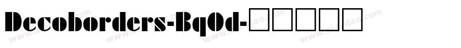 Decoborders-Bq0d字体转换