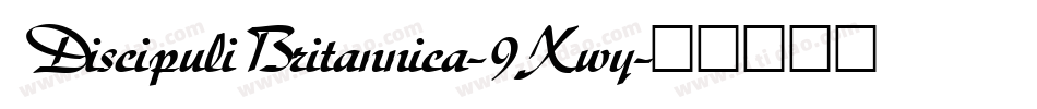 DiscipuliBritannica-9Xwy字体转换