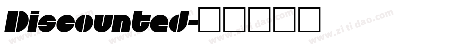 Discounted字体转换