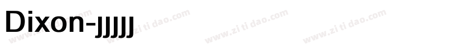Dixon字体转换