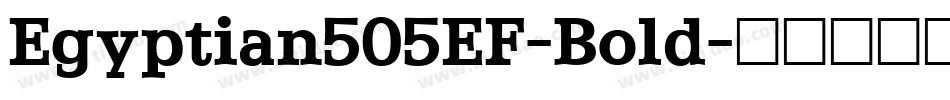 Egyptian505EF-Bold字体转换