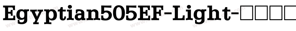 Egyptian505EF-Light字体转换