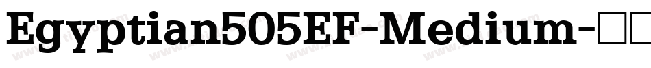 Egyptian505EF-Medium字体转换