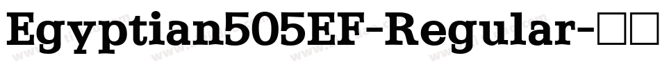 Egyptian505EF-Regular字体转换
