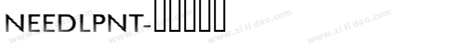 NEEDLPNT字体转换