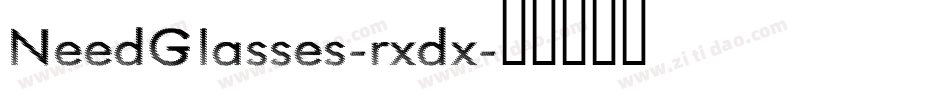 NeedGlasses-rxdx字体转换