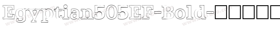 Egyptian505EF-Bold字体转换
