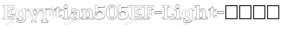 Egyptian505EF-Light字体转换