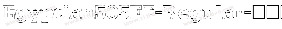 Egyptian505EF-Regular字体转换