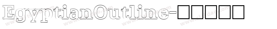 EgyptianOutline字体转换