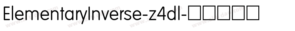 ElementaryInverse-z4dl字体转换