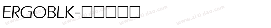 ERGOBLK字体转换
