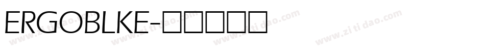 ERGOBLKE字体转换