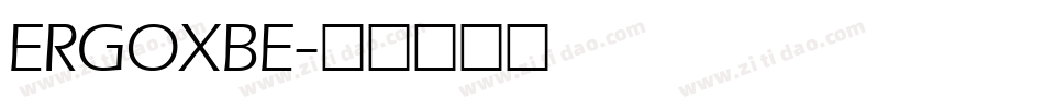 ERGOXBE字体转换