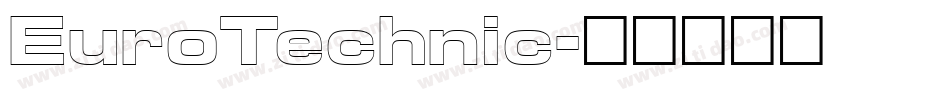 EuroTechnic字体转换