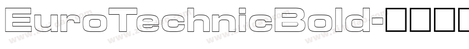 EuroTechnicBold字体转换