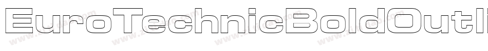 EuroTechnicBoldOutline字体转换
