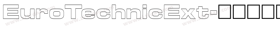 EuroTechnicExt字体转换