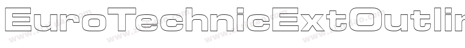 EuroTechnicExtOutline字体转换