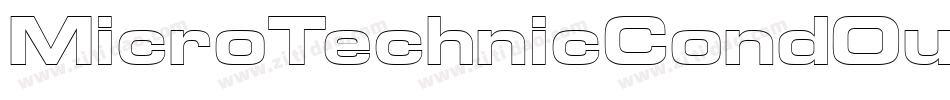 MicroTechnicCondOutline字体转换