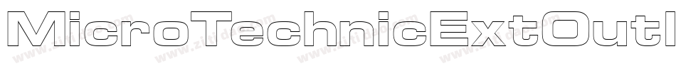 MicroTechnicExtOutline字体转换