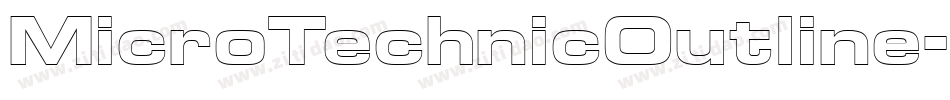 MicroTechnicOutline字体转换
