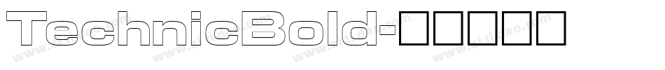 TechnicBold字体转换