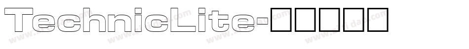 TechnicLite字体转换