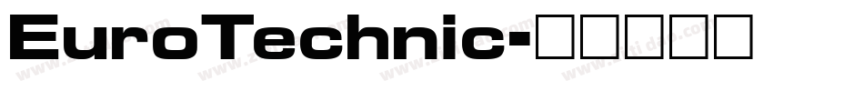 EuroTechnic字体转换