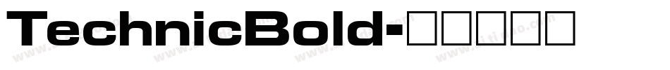 TechnicBold字体转换