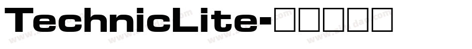 TechnicLite字体转换