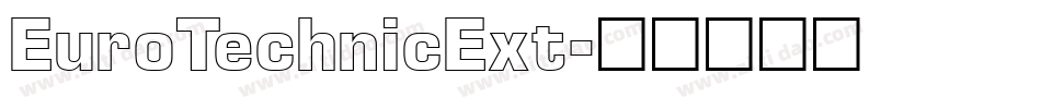 EuroTechnicExt字体转换