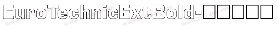 EuroTechnicExtBold字体转换
