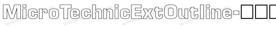 MicroTechnicExtOutline字体转换
