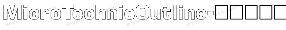 MicroTechnicOutline字体转换