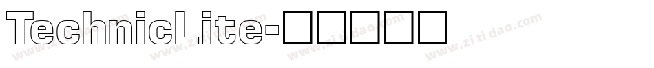 TechnicLite字体转换