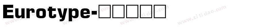 Eurotype字体转换