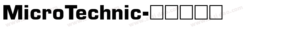 MicroTechnic字体转换